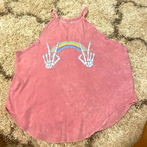 Xl tie dye pink tank top